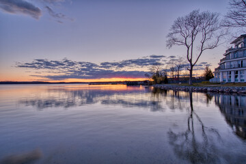 Sonnenuntergang über der Müritz