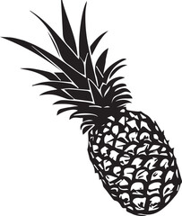 Summer fruits for healthy lifestyle. Pineapple fruit. Vector illustration cartoon flat icon isolated on white.