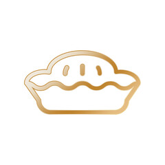 Pie icon 3D design template