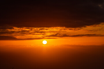 Atardecer en el Municipio de Santa Úrsula, isla de Tenerife.