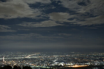 Fototapeta premium clouds over the city