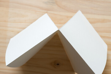 background with torn and folded 3d paper object