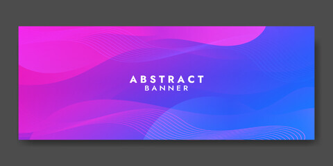 Abstract Blue and purple Fluid Banner Template. Modern background design. gradient color. Dynamic Waves. Liquid shapes composition. Fit for banners