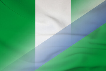Nigeria and Lesotho national flag transborder negotiation LSO NGA