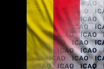 Belgium flag ICAO symbol union