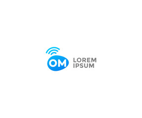 Letter OM Logo, creative om logo icon vector for business - obrazy, fototapety, plakaty
