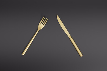 3d rendering different tableware picture