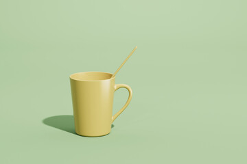 3d rendering different tableware picture