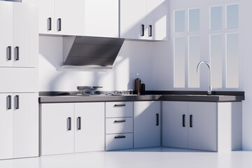 3d rendering different kitchen picture