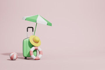 3d rendering travel concept picture