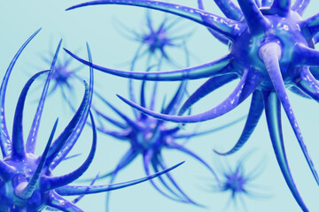 3d rendering virus concept picture