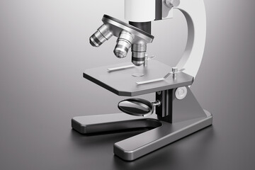 3d rendering microscope title picture
