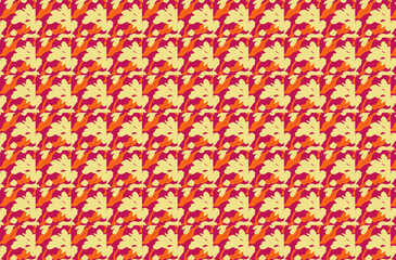 Fototapeta na wymiar yellow and red pattern