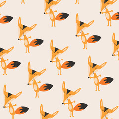 Seamless pattern with cute squirrel animal perfect for wrapping paper