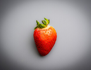 strawberry on black background