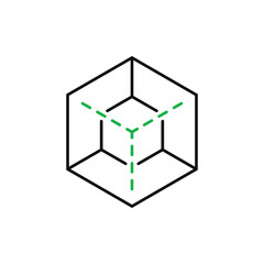 Cube logo design. Box logo design concept. Abstract box logo design