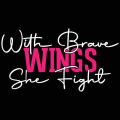 With brave wings she fight