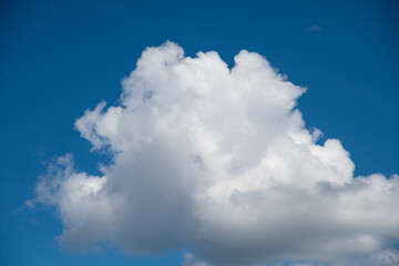 White cloud on blue sky.
