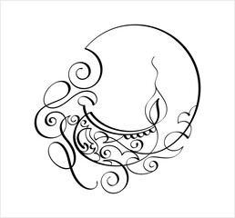 Diwali Diya Pen Ink Style M_2203033