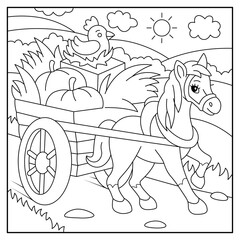 Cute animal coloring pages for kids