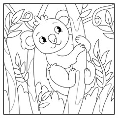 Cute animal coloring pages for kids
