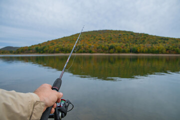 fishing on the lake