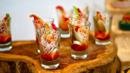 Delicious food specially served looks so delicious it makes people hungry