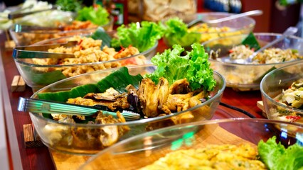 Delicious food specially served looks so delicious it makes people hungry