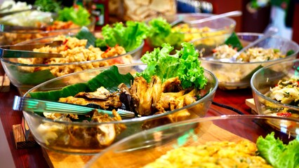 Delicious food specially served looks so delicious it makes people hungry