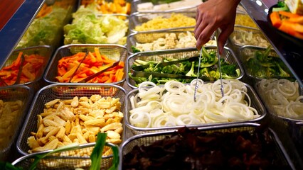 Delicious food specially served looks so delicious it makes people hungry