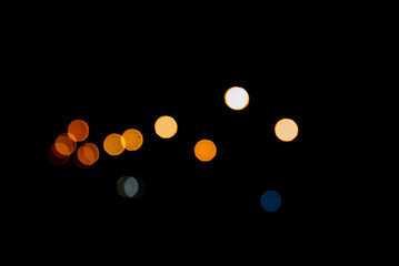 Defocus blur light night bokeh abstract on background.