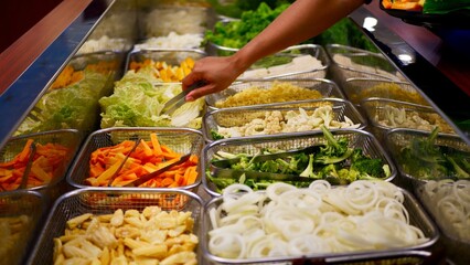 Delicious food specially served looks so delicious it makes people hungry
