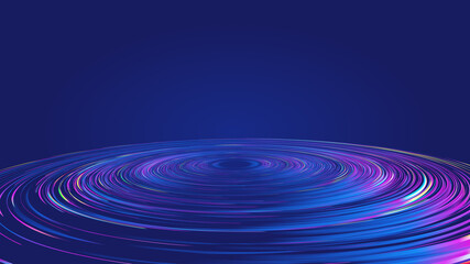 Colorful spiral coil vector graphics