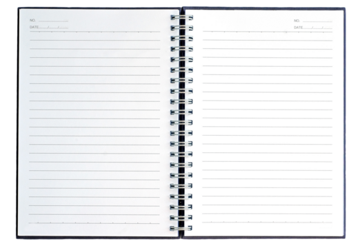 blank notebook