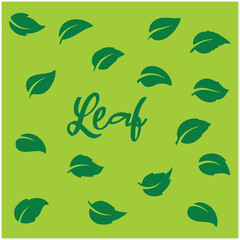 Simple abstract leaf wallpaper. Background texture with green leaf theme. Suitable for use as a background for banner designs, posters and any design that uses a nature theme