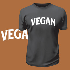 Vegan Lettering Design for Print Item