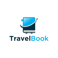 Book Travel Logo design template