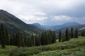 view of the mountains