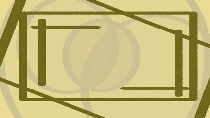 illustration of an background banner with gold themed