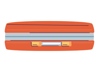 red suitcase travel equipment