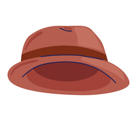 red tourist hat