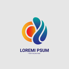 Simple abstract logo design for company 