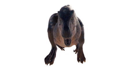 dinosaur king acrocanthosaurus. acrocanthosaurus dinosaur on a blank background PNG