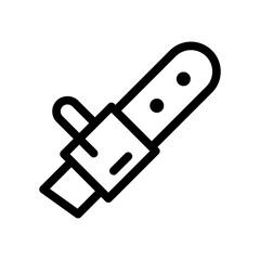 electrick saw line icon illustration vector graphic