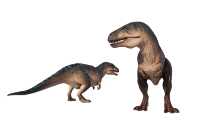 dinosaur king acrocanthosaurus. acrocanthosaurus dinosaur on a blank background PNG