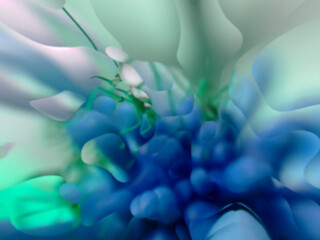 Liquid Color Fusion blue tosca colorful abstract background