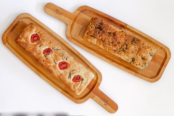 spoon with spices on a white background