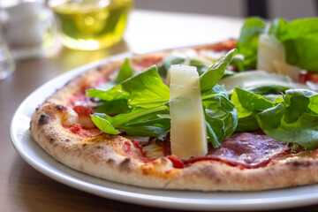 pizza with mozzarella