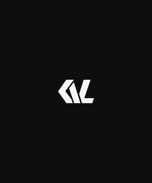 The minimalistic abstract KVL initial logo is suitable for sports or clothing lines and the technology is made masculine and energetic