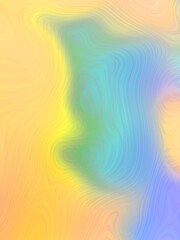 Blurred illustration with multi-colored gradient waves